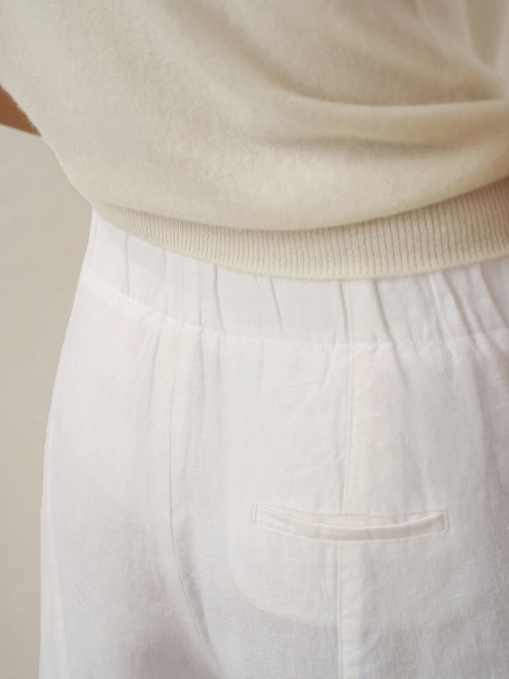 100% Linen Relaxed Fit Straight Leg Trousers KINSLEY