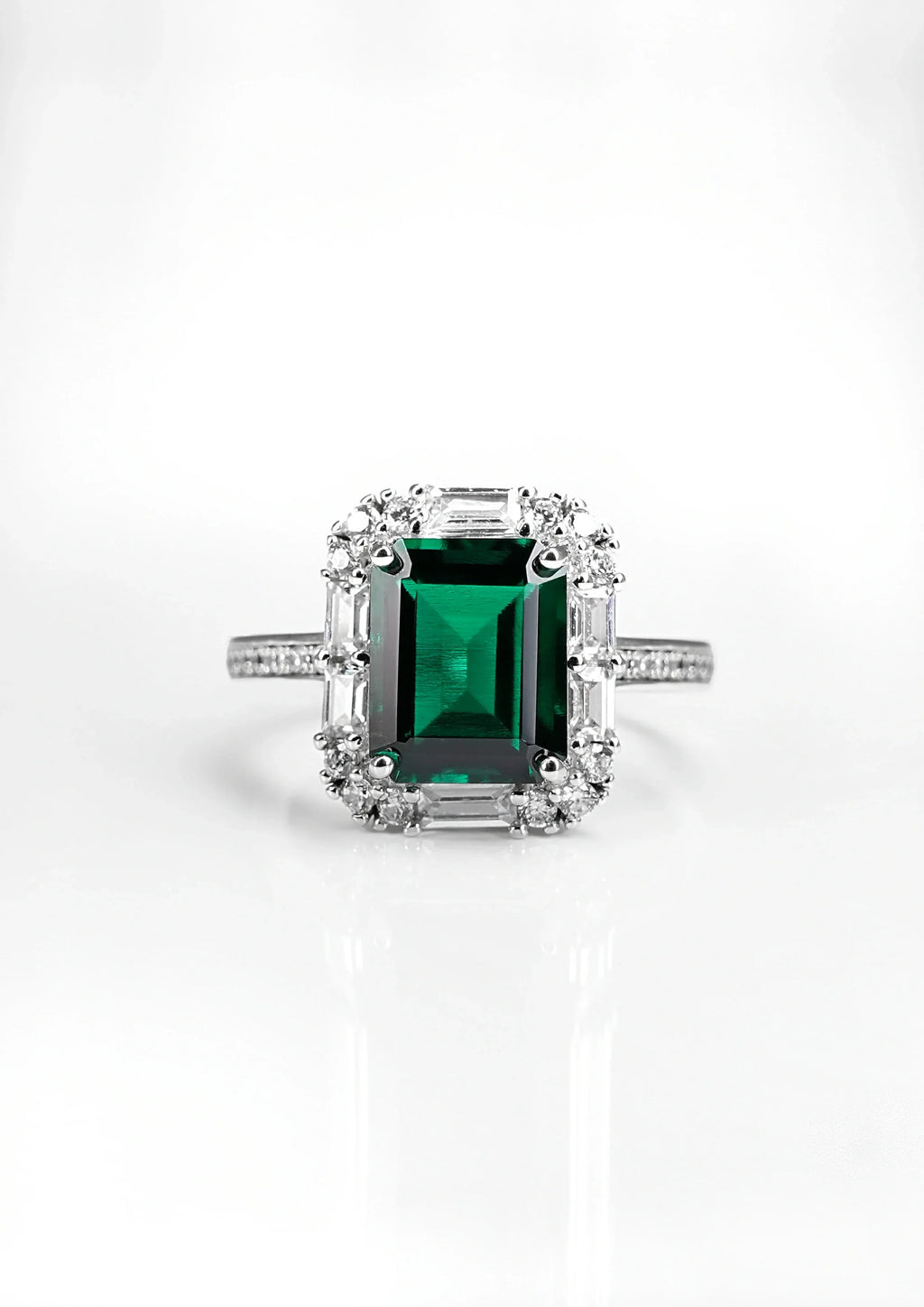 Exquisite Emerald Ring - Emerald Shadow Fairy Ring