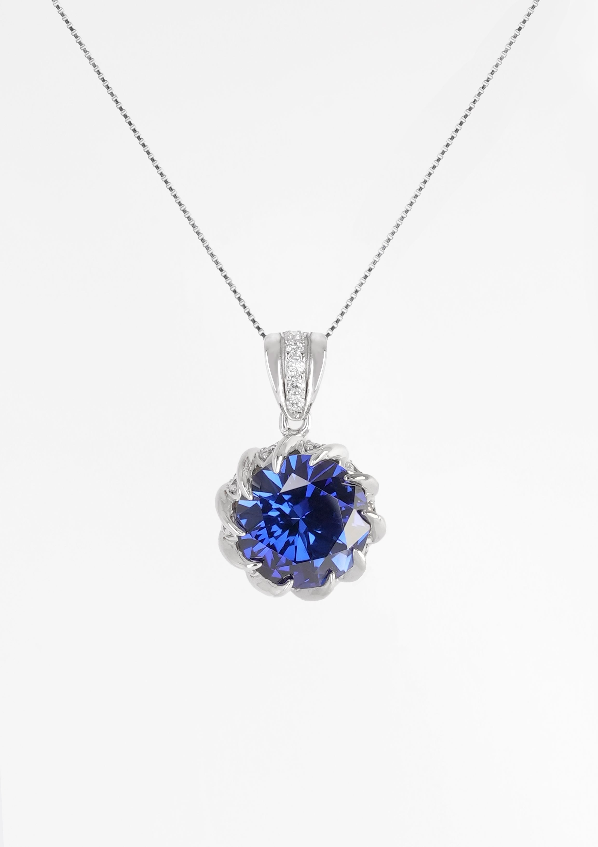 Exquisite Sapphire Necklace - Neptune’S Embrace