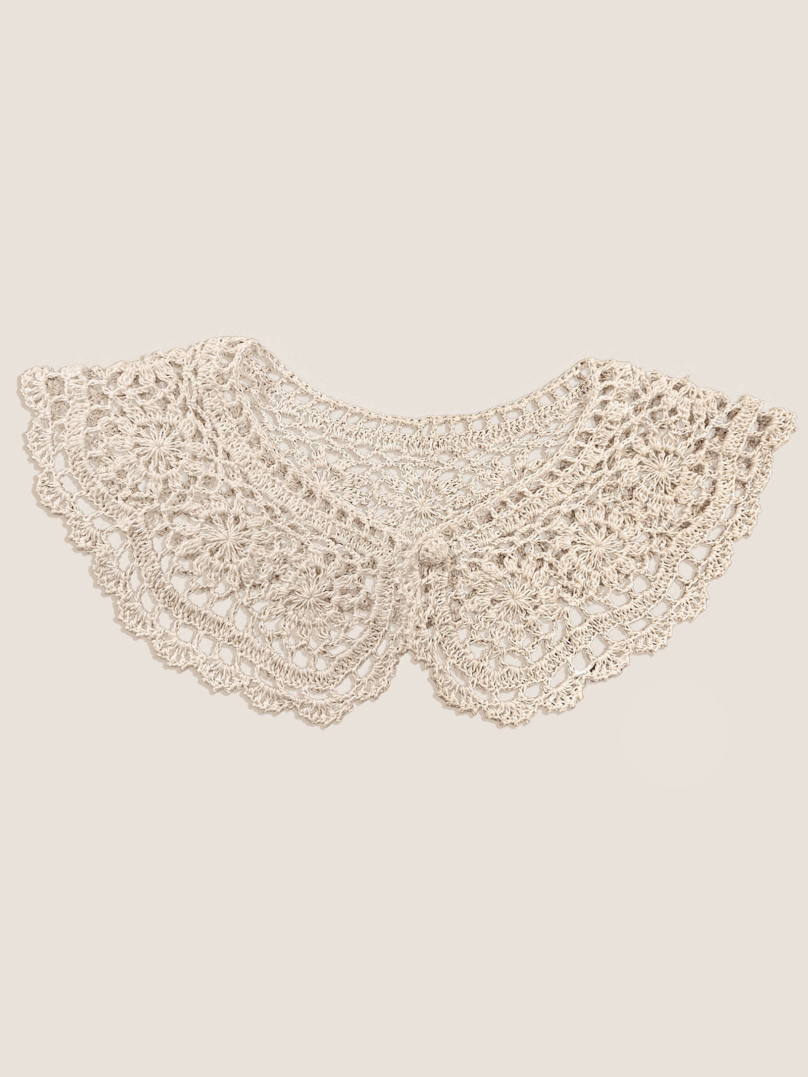 Cotton Retro Crocheted Decorative Shawl Collar
