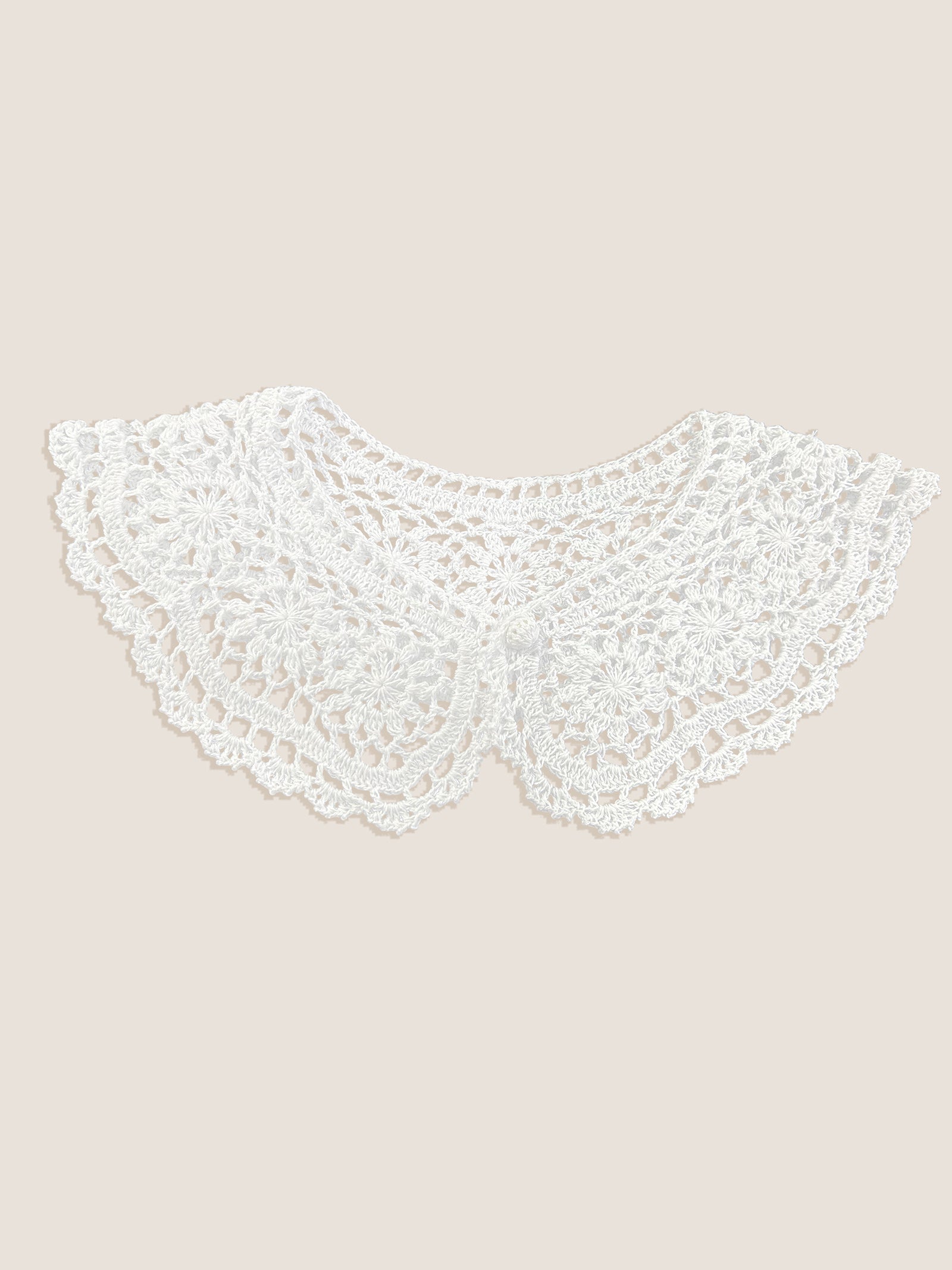 Cotton Retro Crocheted Decorative Shawl Collar