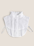 Cotton-Linen Textured Openwork Decorative Collar