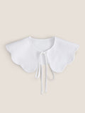 Peter Pan Collar With Tie Decorative Collar