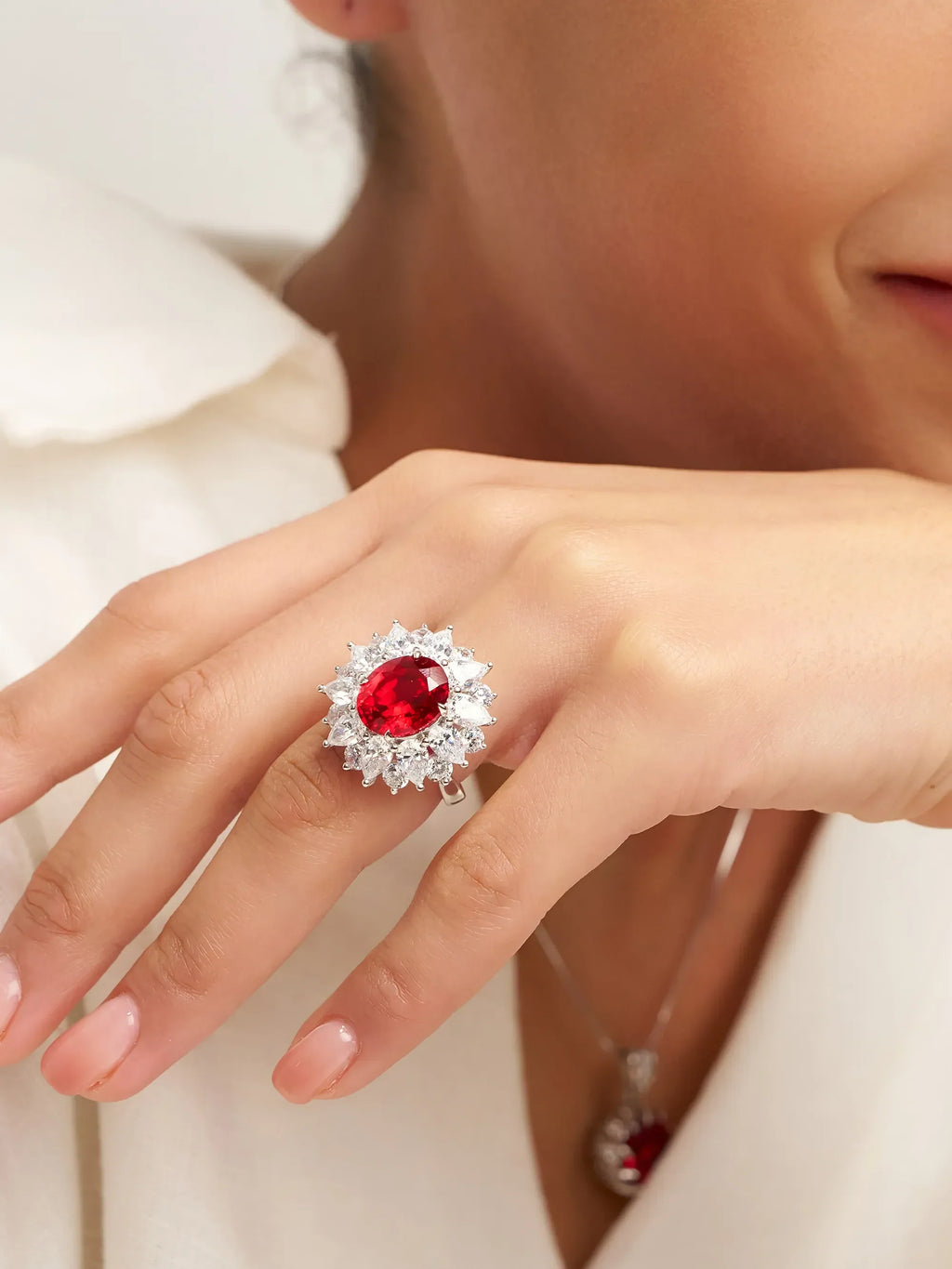Luxurious Ruby Ring - Crimson Treasure