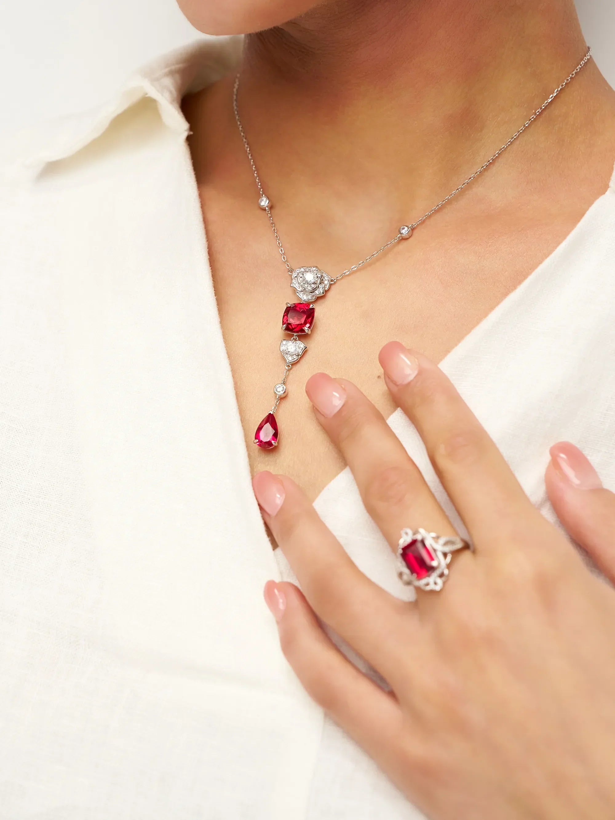 Exquisite Ruby Ring - Scarlet Serenade