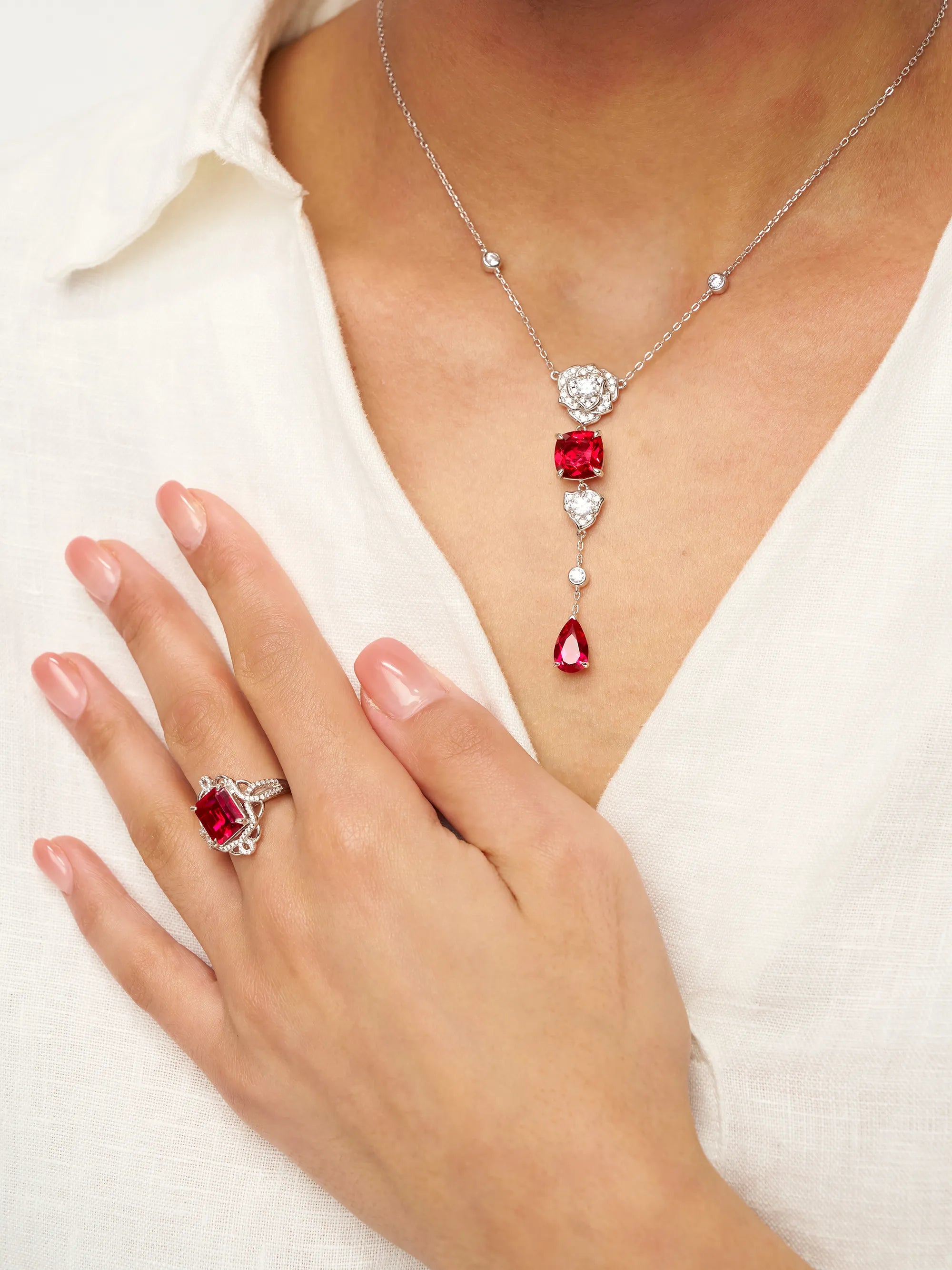 Exquisite Ruby Ring - Scarlet Serenade