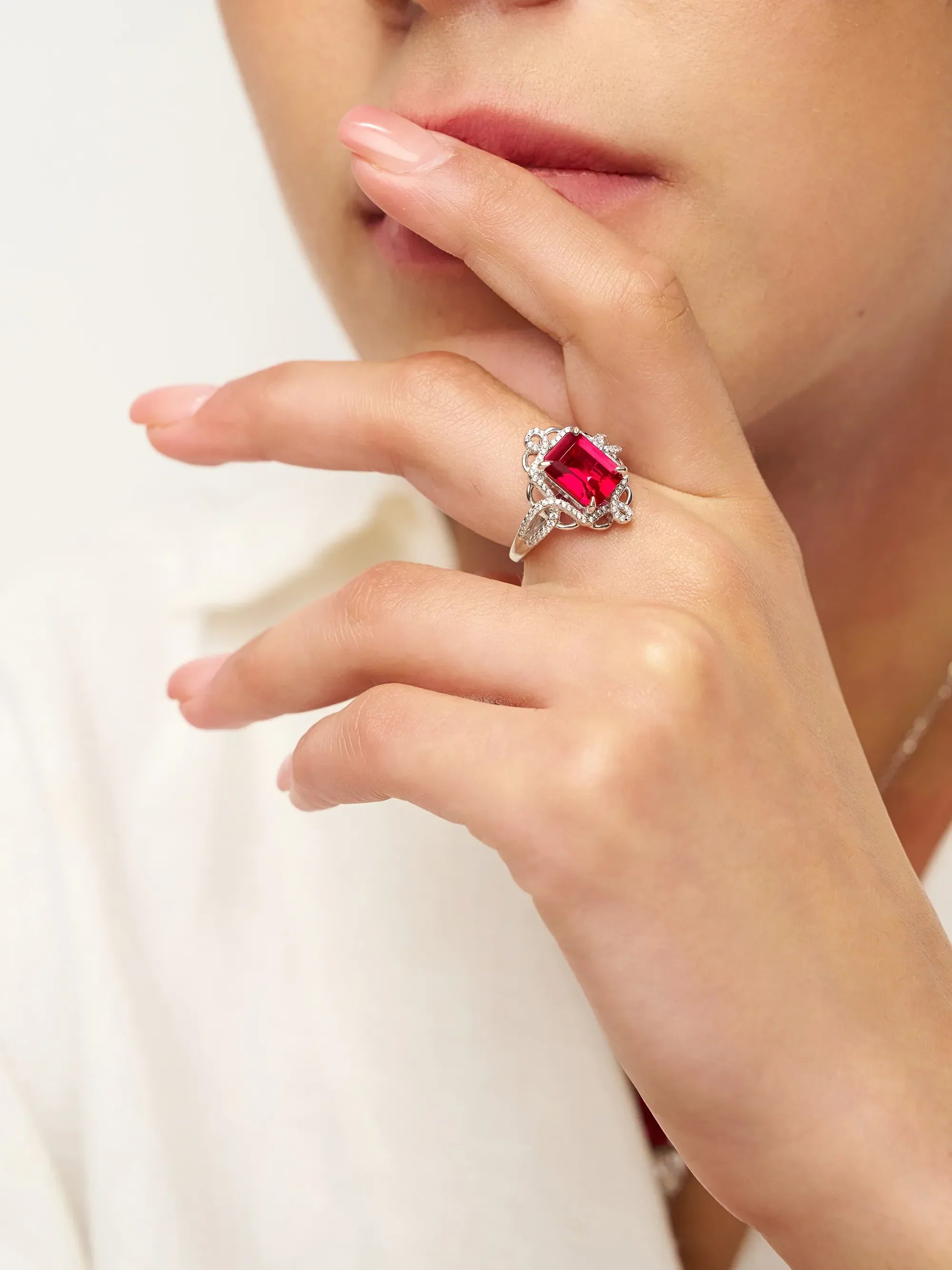 Exquisite Ruby Ring - Scarlet Serenade