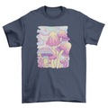 Mushrooms psychedelic nature t-shirt