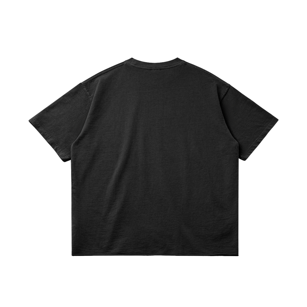 Basketcase Garment Dyed Raw Hem Streetwear Shirt