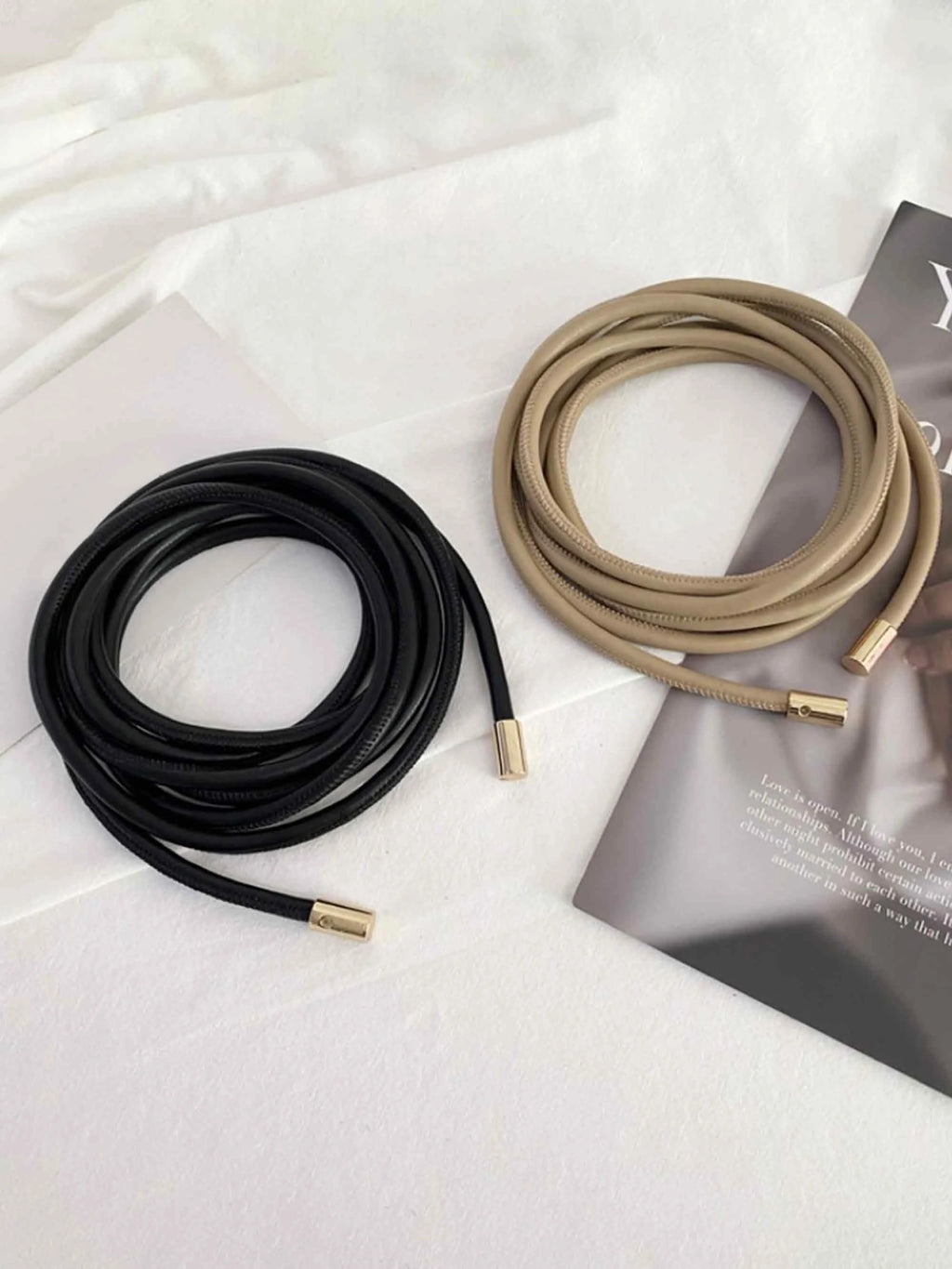 Minimalist Bow-Tie Waist Rope Belt