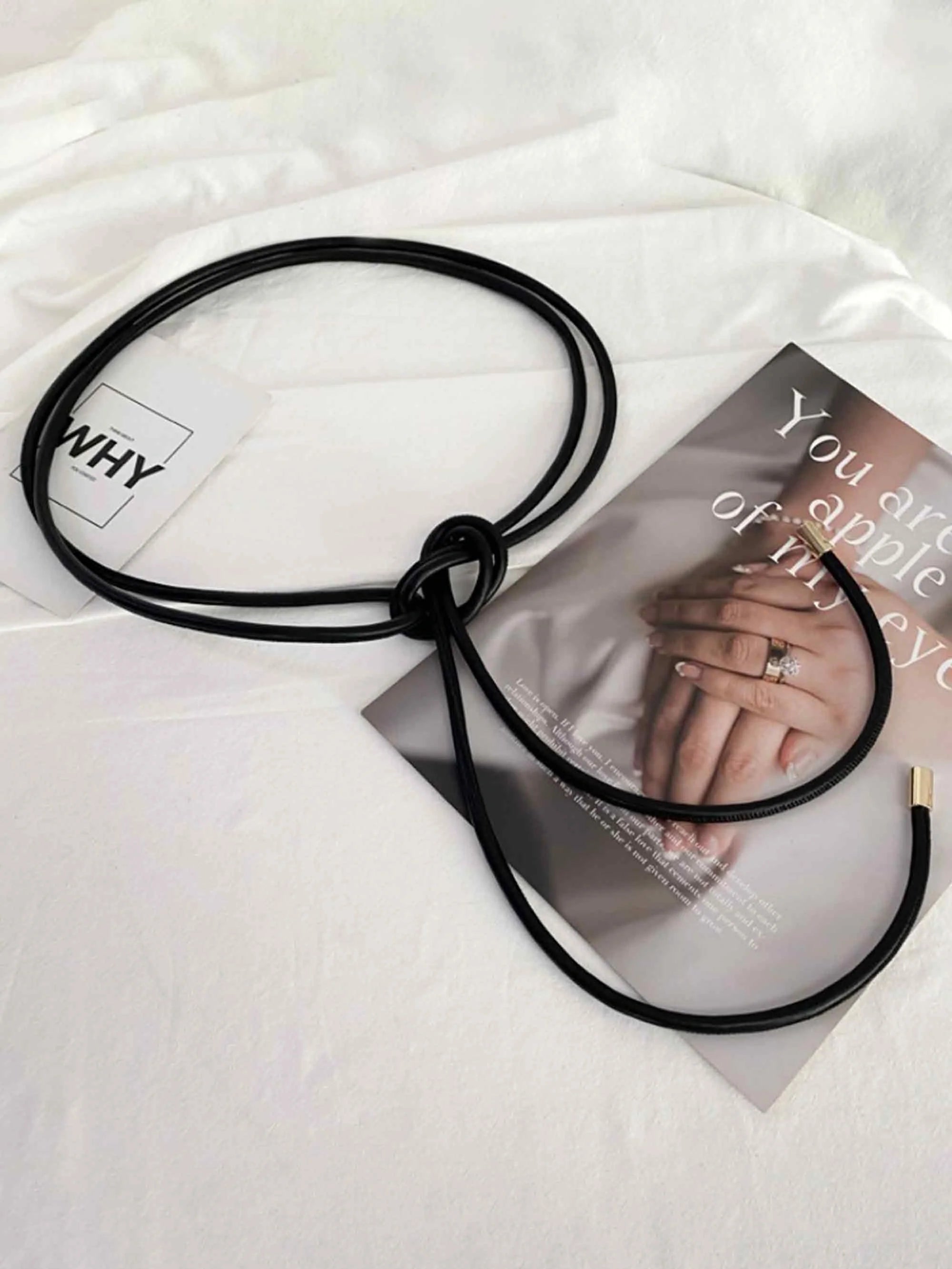Minimalist Bow-Tie Waist Rope Belt