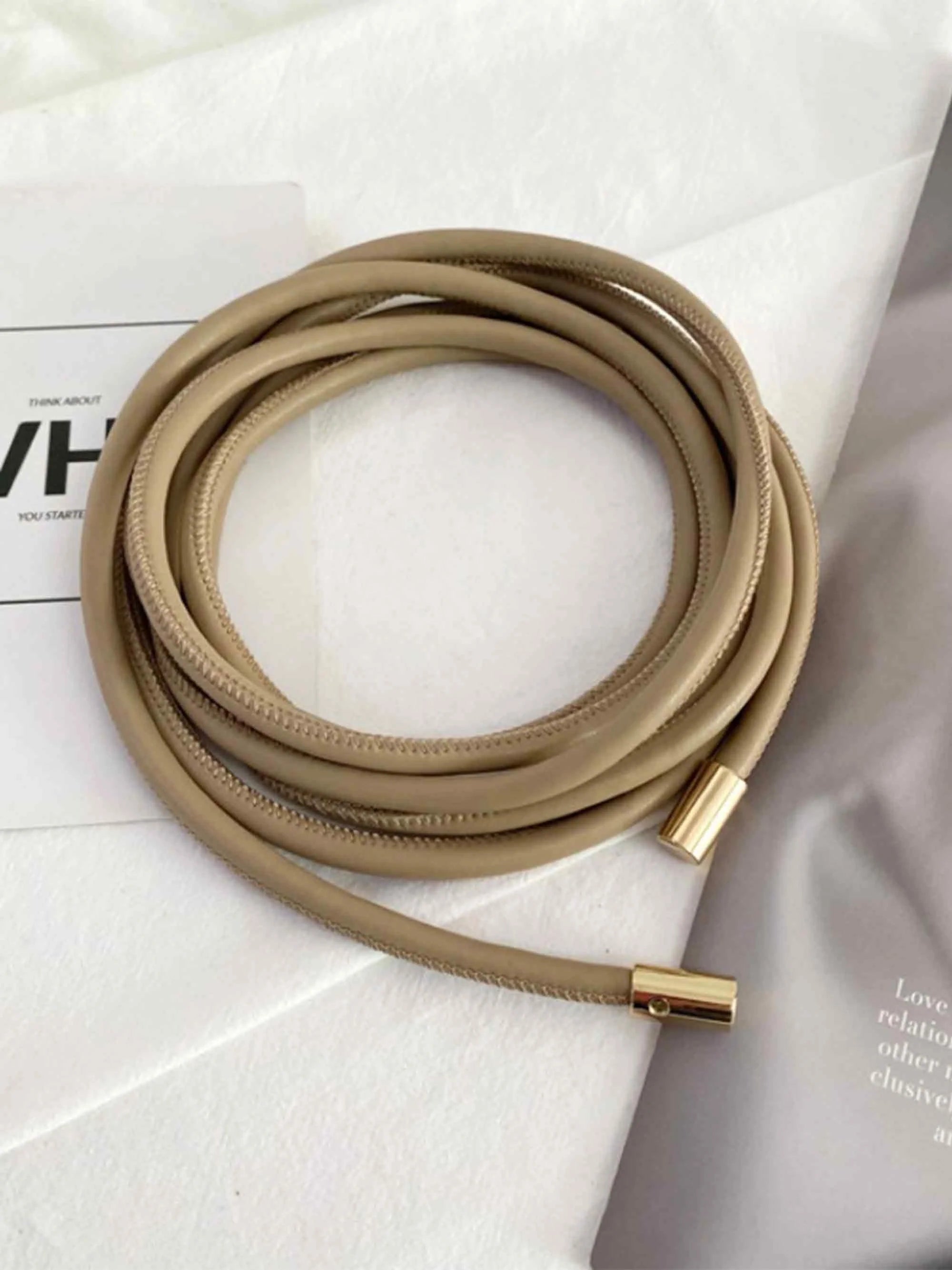 Minimalist Bow-Tie Waist Rope Belt
